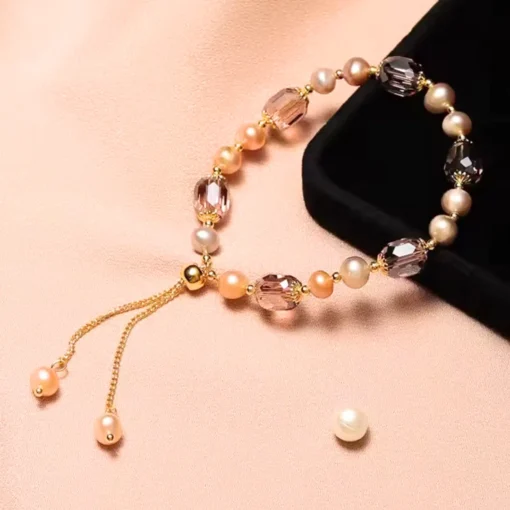 Bracciale donna in pietra naturale Camélia - immagine 3