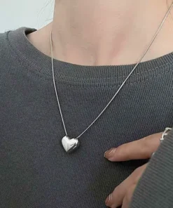 Collana cuore in argento Héloïse