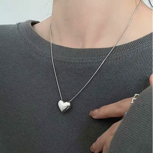 Collana cuore in argento Héloïse