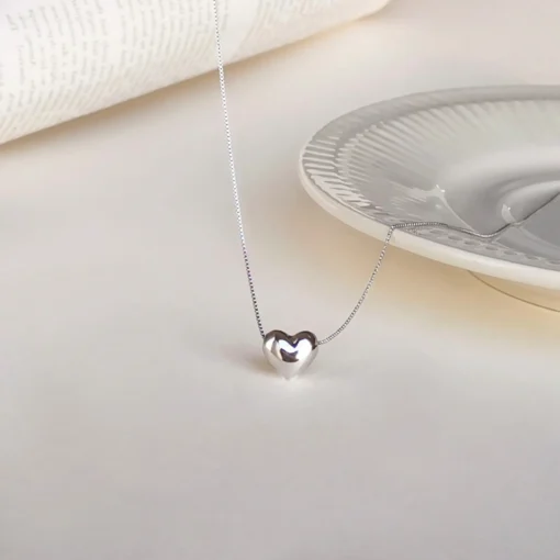 Collana cuore in argento Héloïse - immagine 4