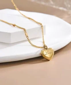 Alternative view of Collana cuore in oro Louise