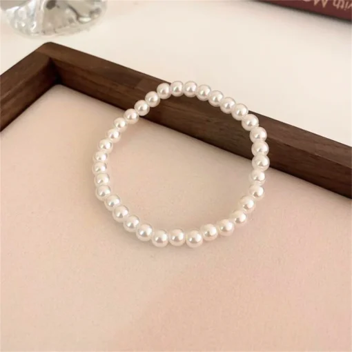 Bracciale da uomo con perle - immagine 8