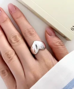 Anello cuore in argento