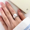 Anello cuore in argento