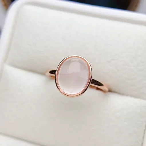 Anello in quarzo rosa Léa - immagine 4