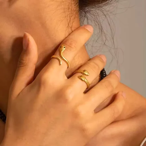 Anello serpente Celeste - immagine 4