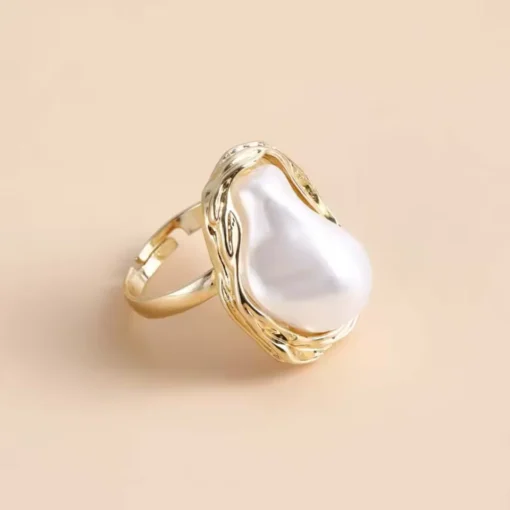 Anello con madreperla bianca Lina - immagine 4