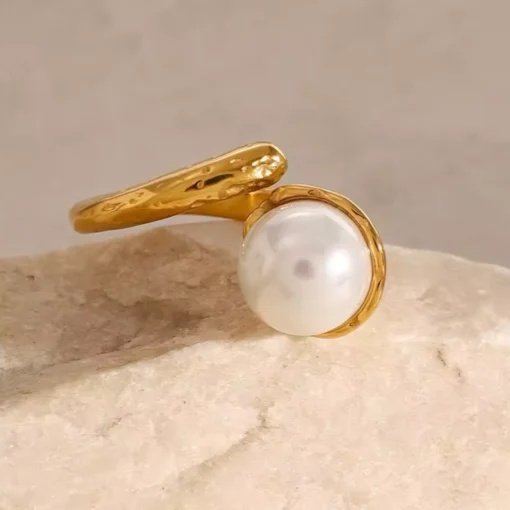 Anello moderno con perla Maïa - immagine 4