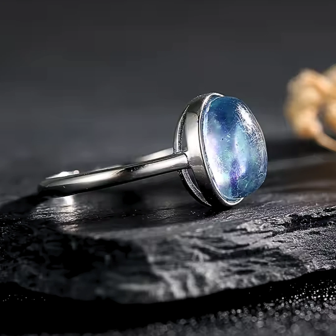 Anello vintage con zaffiro Zoé - immagine 4