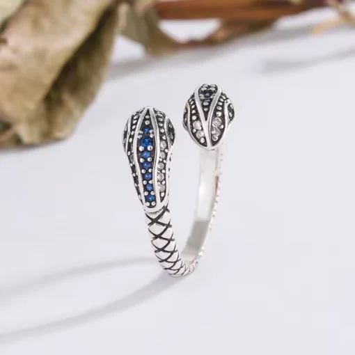 Anello serpente in argento - immagine 4