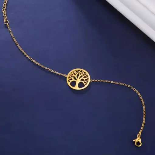 Bracciale albero della vita con giada - immagine 4