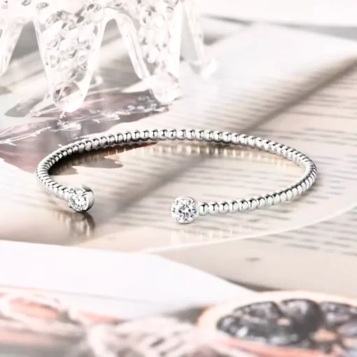 Bracciale rigido in argento da donna Ophélia - immagine 3