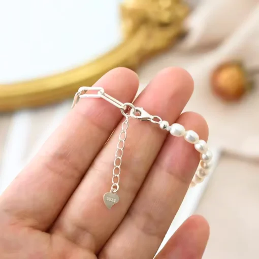 Bracciale in argento con perla Julietta - immagine 3