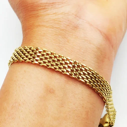 Bracciale a maglia dorata Andie - immagine 4