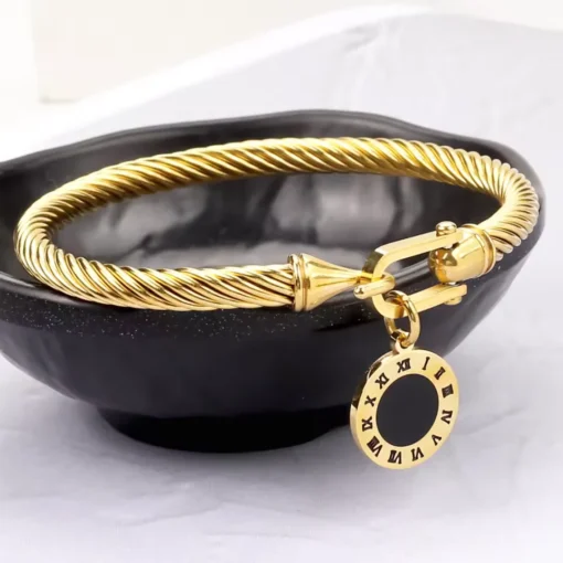 Bracciale donna oro Numeri Romani - immagine 4
