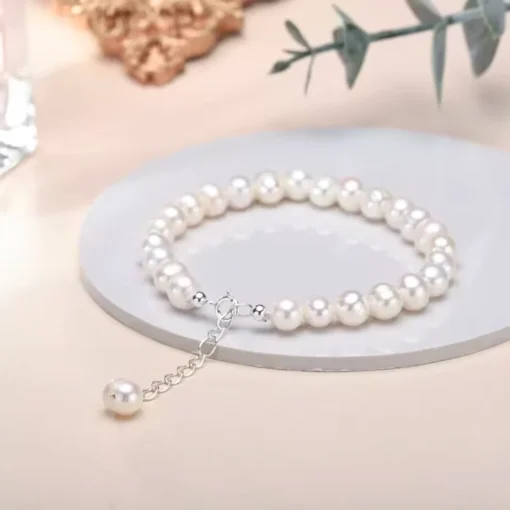 Bracciale con perla coltivata Ella - immagine 4