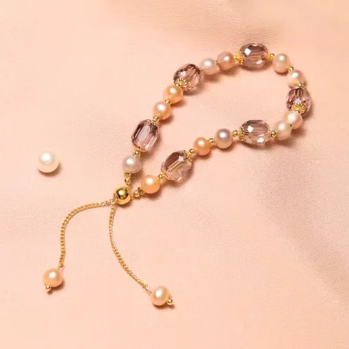 Bracciale donna in pietra naturale Camélia - immagine 4