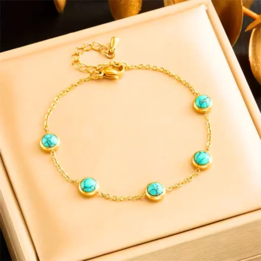 Bracciale turchese donna - immagine 2