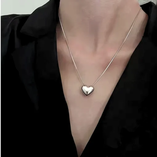 Collana cuore in argento Héloïse - immagine 7