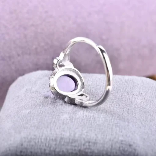 Anello in argento con ametista - immagine 5