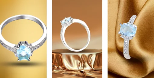 Anello in argento con acquamarina - immagine 6