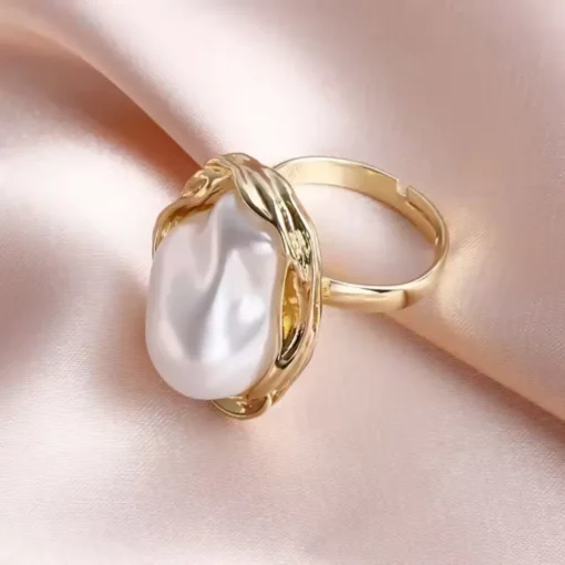 Anello con madreperla bianca Lina - immagine 5