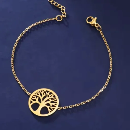 Bracciale albero della vita con giada - immagine 5