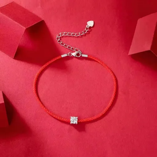 Bracciale con cordino e diamante Jess - immagine 3