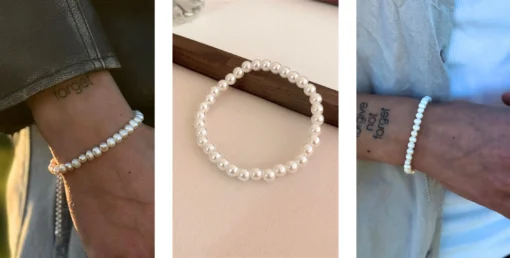 Bracciale da uomo con perle - immagine 10
