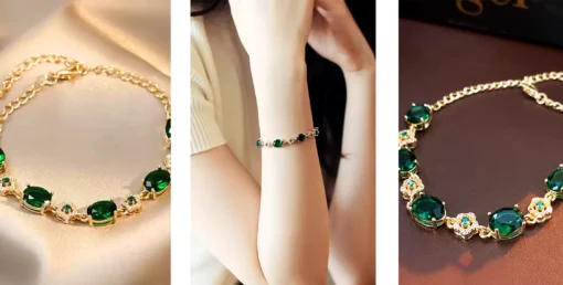 Bracciale pietra verde Cloé - immagine 5