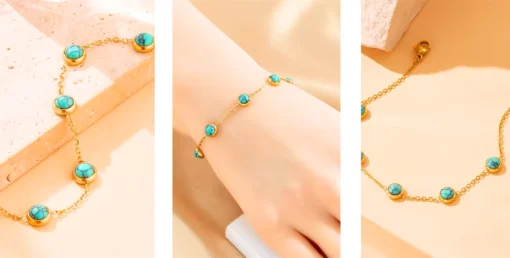 Bracciale turchese donna - immagine 5