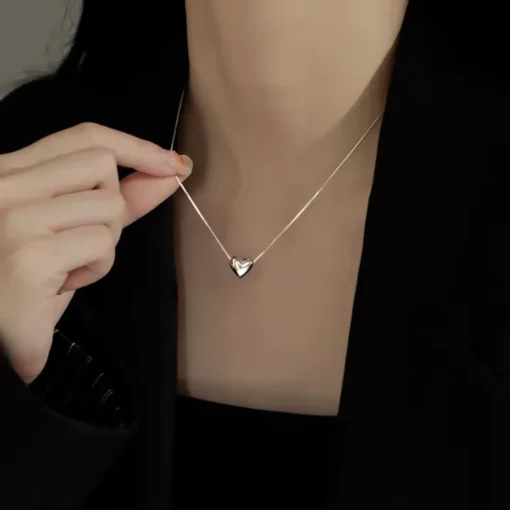 Collana cuore in argento Héloïse - immagine 8