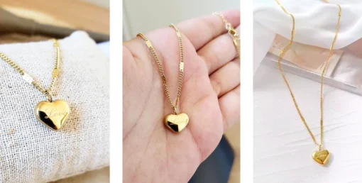 Collana cuore in oro Louise - immagine 11