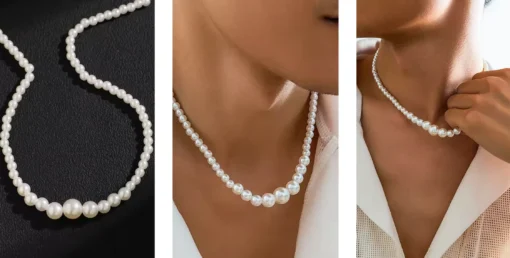 Collana con perla coltivata Elena - immagine 7