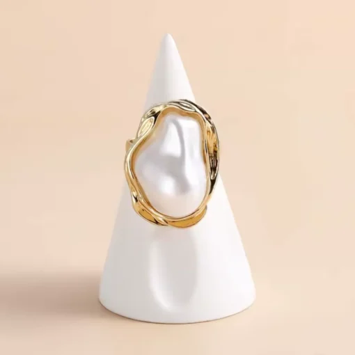 Anello con madreperla bianca Lina - immagine 6