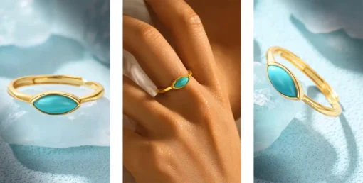 Anello turchese da donna Sofia - immagine 6
