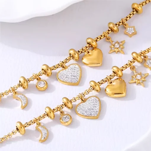 Bracciale Cuore Celeste - immagine 6