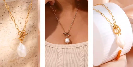 Collana con perla Charlotte - immagine 6