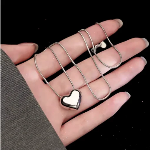 Collana cuore in argento Héloïse - immagine 9