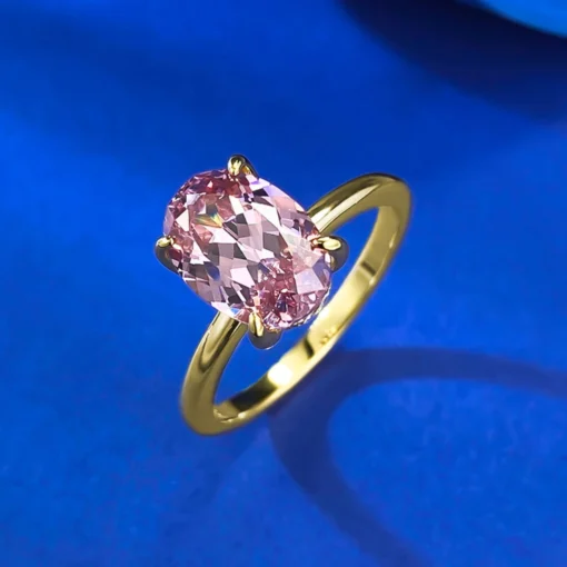 Anello con zaffiro rosa Amandine - immagine 7