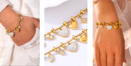 Bracciale Cuore Celeste - immagine 8
