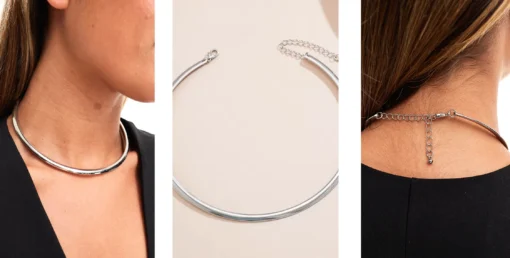 Collana girocollo in argento da donna Adèle - immagine 8