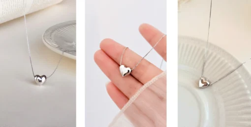 Collana cuore in argento Héloïse - immagine 12